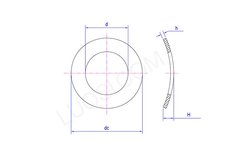 DIN137A M6 Curved Spring Washer