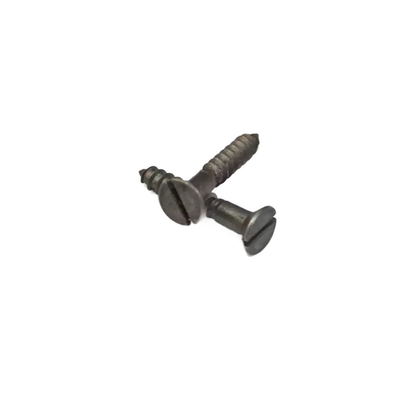 উত্থাপিত Countersunk হেড স্লট ব্রাস কাঠ স্ক্রু